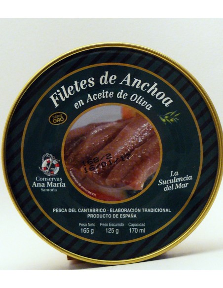 Anxoves Conserves Ana María Sèrie Or llauna 165 grs.