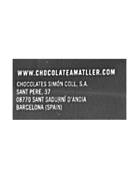 Dünne Bleche aus Schokolade 70% Kakao Amatller 30 Gramm.