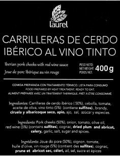 Galtes de porc ibèric Laurel 400 grs. 2