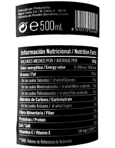 Extra virgin olive oil El Silencio de Torres 500 ml. 2