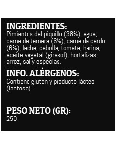 Piquillo Paprika mit Fleisch 250g Dose Rosara gestopft. 2