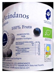 Succo di mirtillo biologico al 100% Mirtilli frutta 2