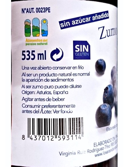 Bio-Heidelbeersaft 100% Frucht Blaubeeren