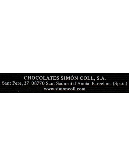 Chocolate de 99% de cacau Simon Coll 85 gramas.