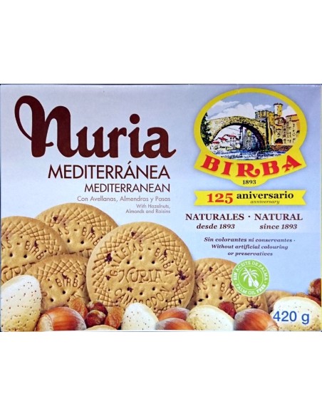 Galletas Mediterránea Nuria Birba 420 grs.