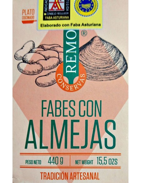 Fabes con almejas Conservas Remo 425 grs.