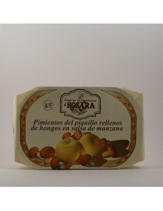 Peperoni ripieni salsa di funghi 250 g di mele in scatola Rosara.