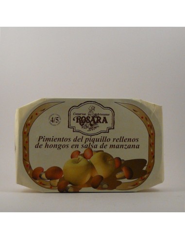 Poivrons piquillo farcis sauce aux champignons 250g pommes en conserve Rosara.