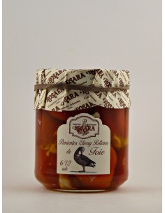 Pebrots cherry farcits de foie Rosara 200 grs.